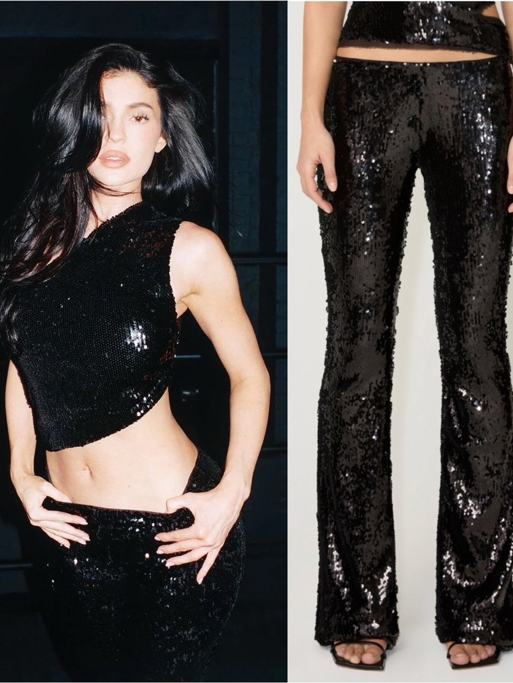 khy | Low Rise Sequin Pants
